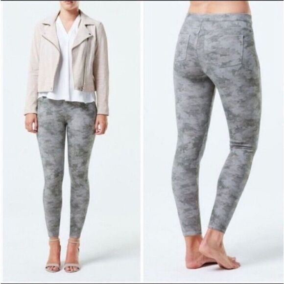 SPANX Ankle Jean-ish Ankle Leggings in Stone Wash Camo Size XL - Picture 1 of 7